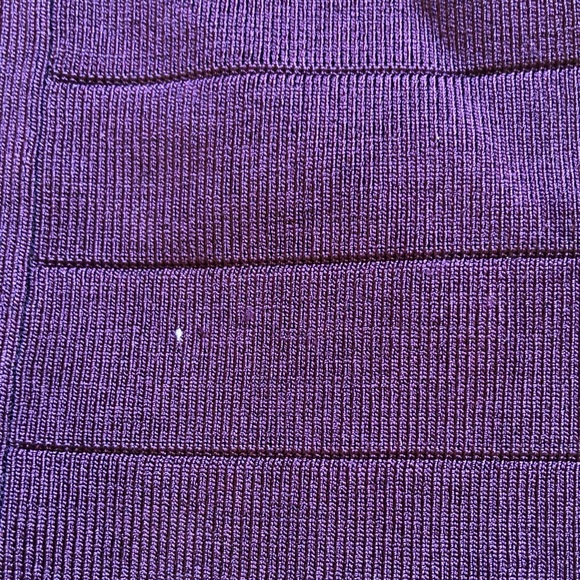 Karen Millen purple body-con midi with braid design on front - Picture 10 of 10